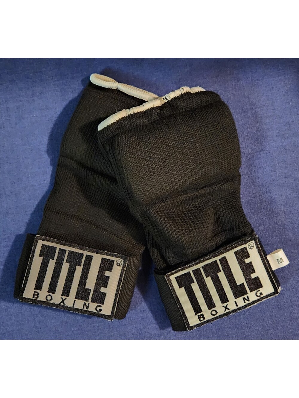 Title Boxing Gloves Size Medium Black Training Sparring Gear High Quality